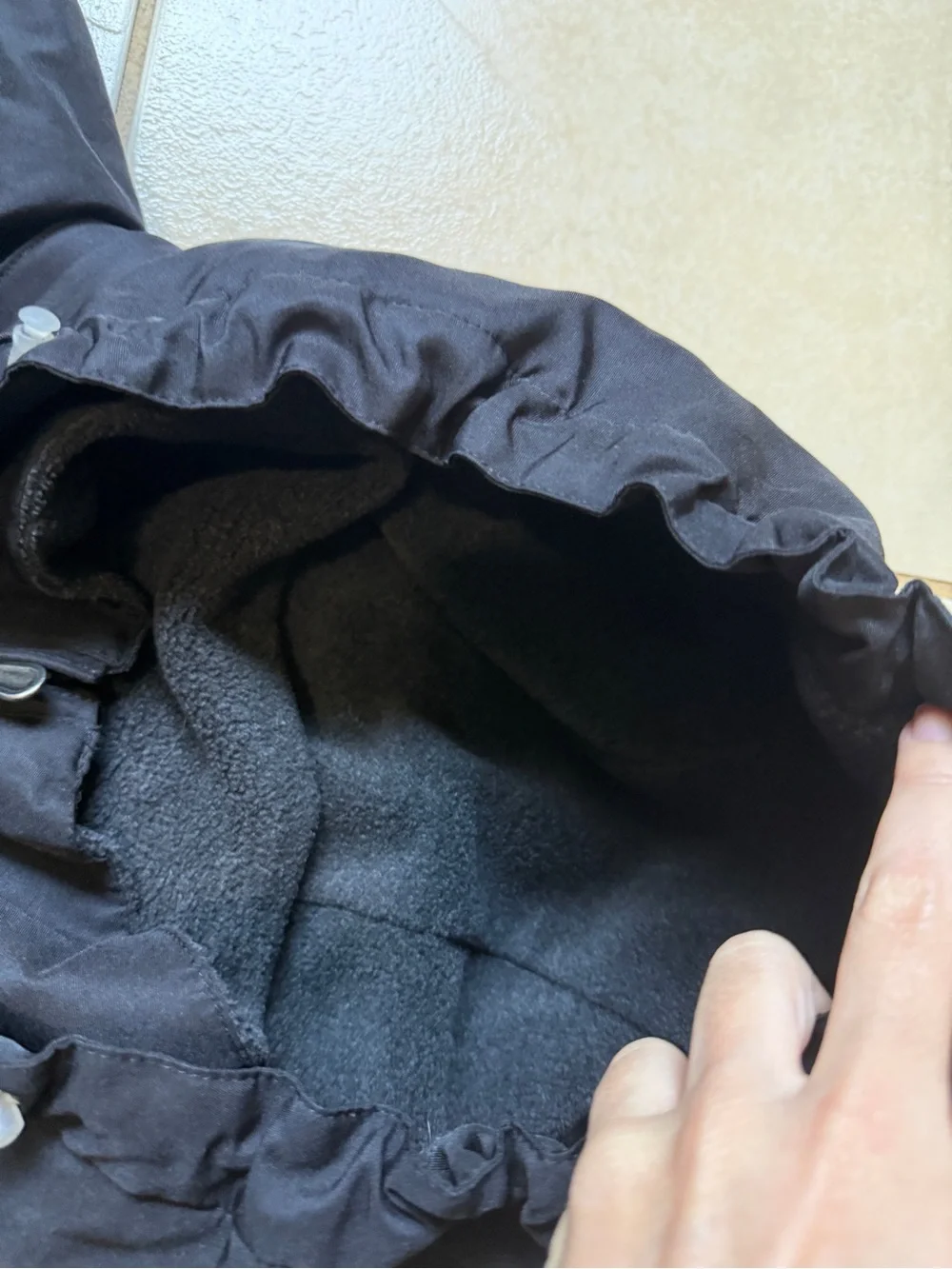 Pacific Trail Women's L Black Windbreaker Mountain Jacket Fleece Lined Hooded